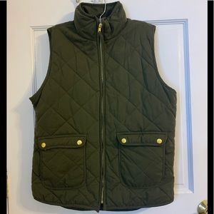 BLUE RAIN GREEN QUILTED VEST